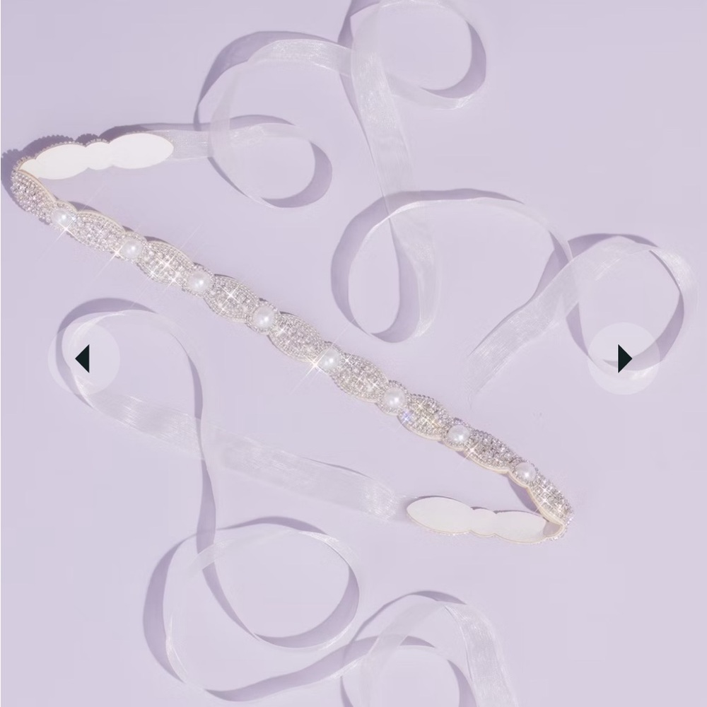David’s Bridal Crystal and Pearl Sash